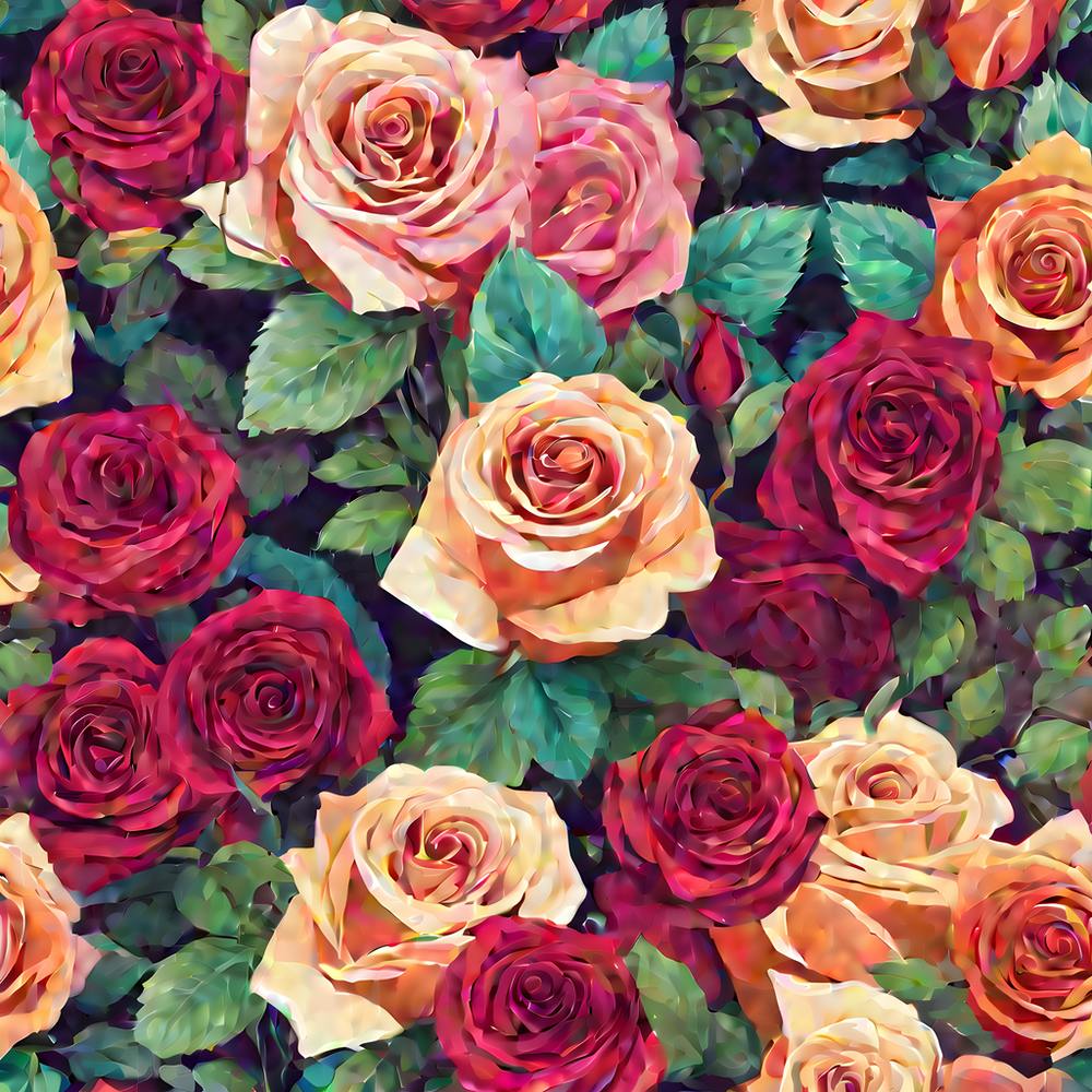 Ein Rosenstrauß Mit Rosen In Attraktiven Farben (4) (1)