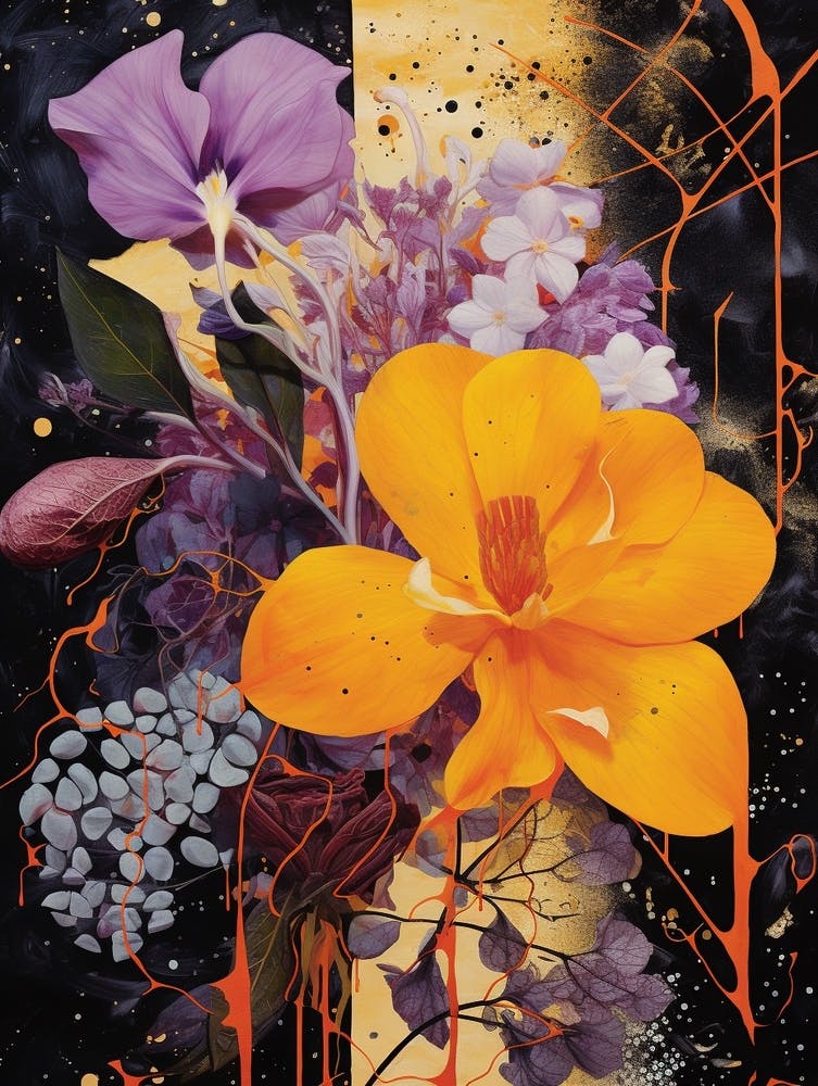 Surreal Florals Bougainvillea 2 Flower Painting