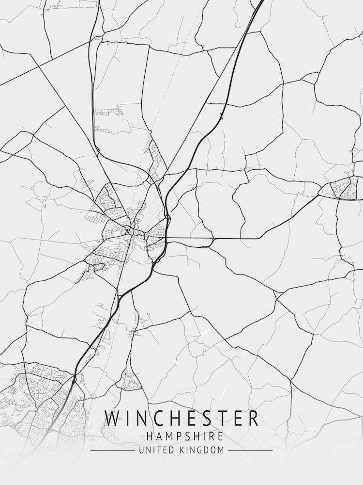 Winchester Hampshire Map 1