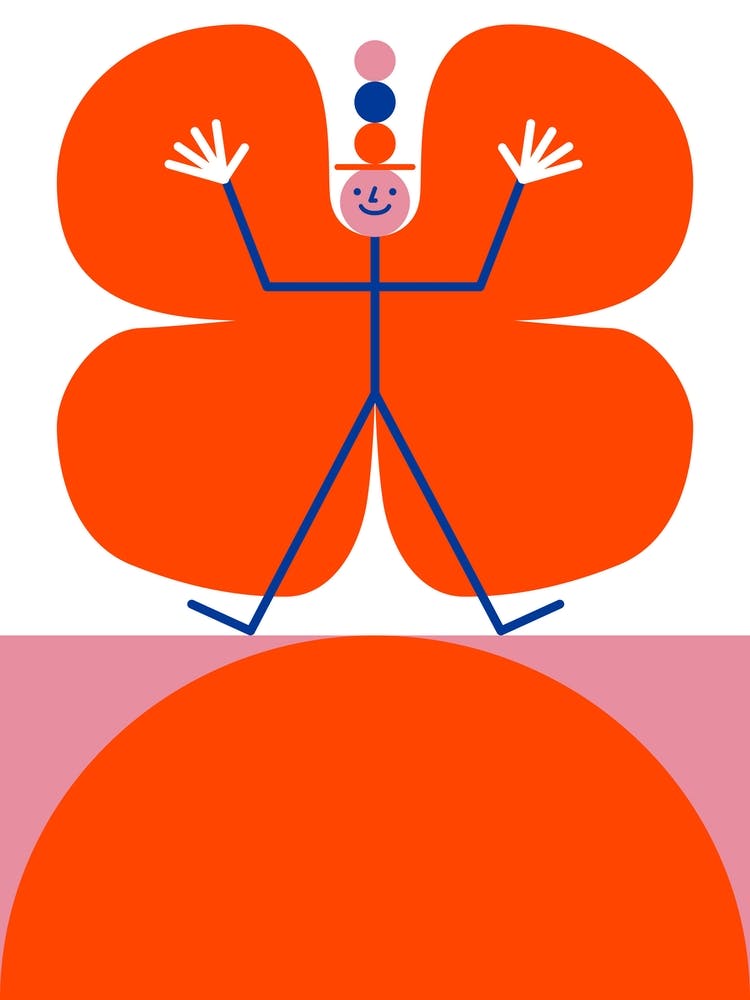 Butterfly Balancing Balls Red