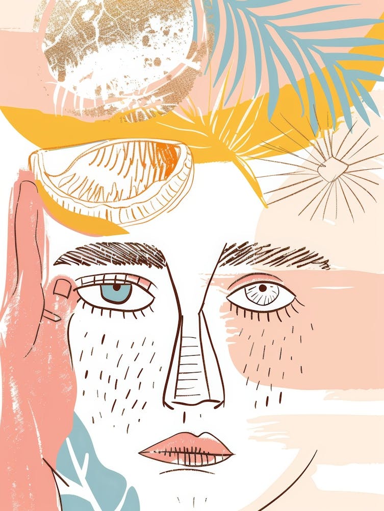 Illustration Of A Woman'S Face 2