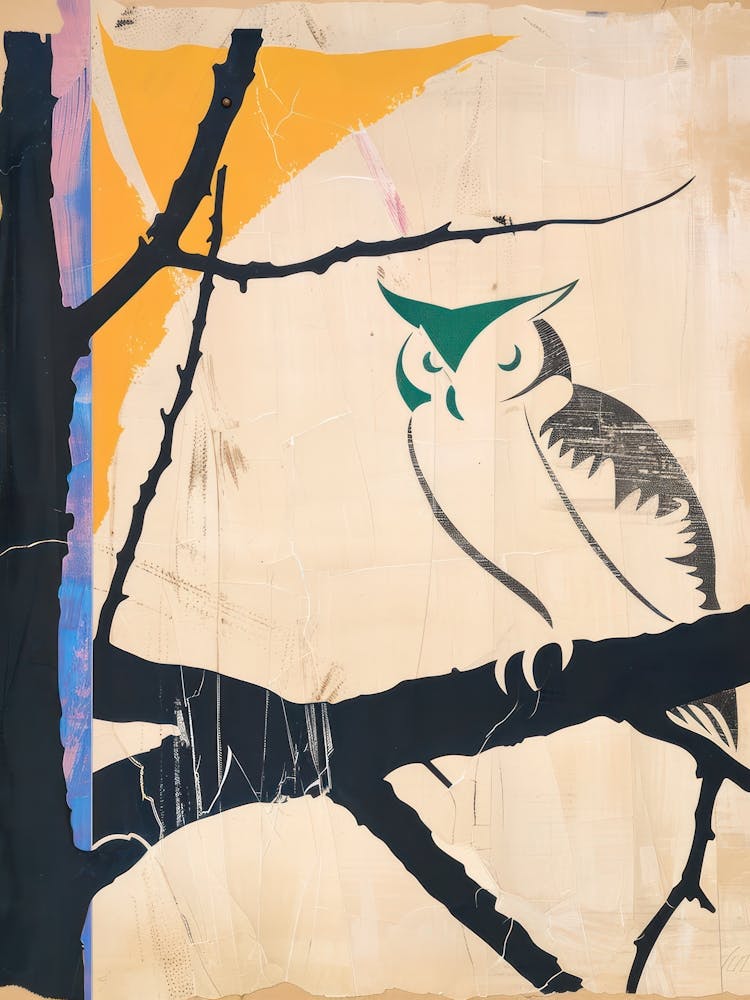 Owl 1 Cut Out Collage