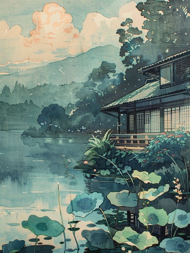 Yamanouchi Japan 1 Retro Illustration