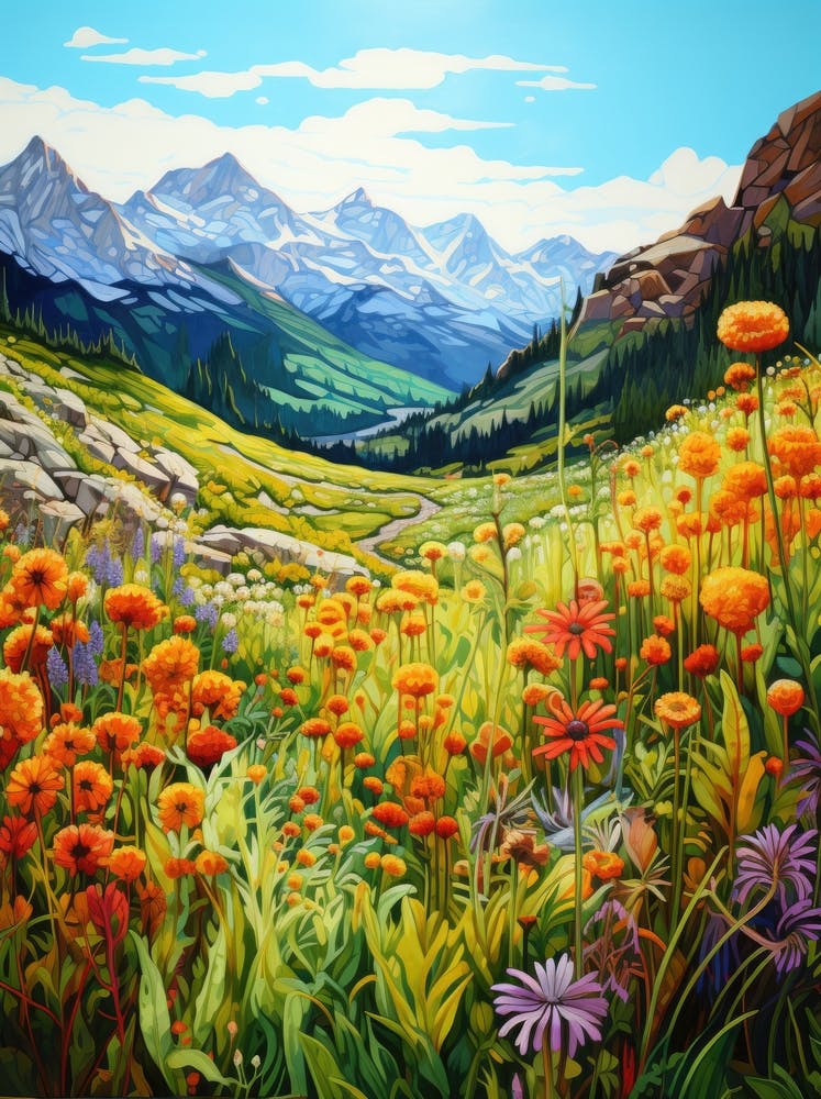 Wildflowers In The Mountains 1