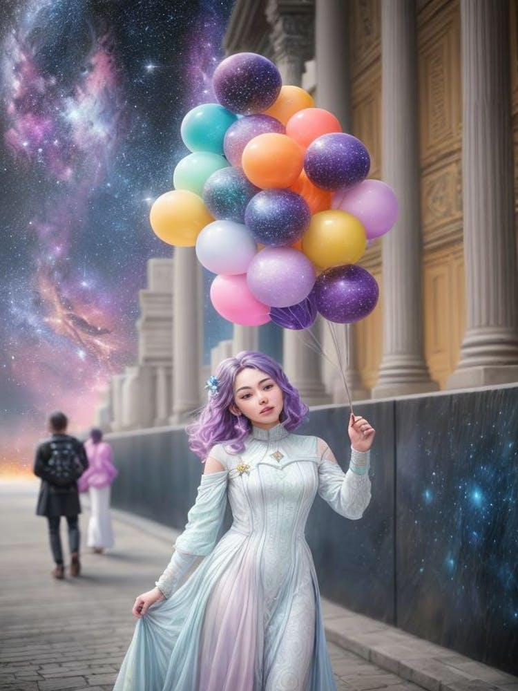 Girl With Balloons