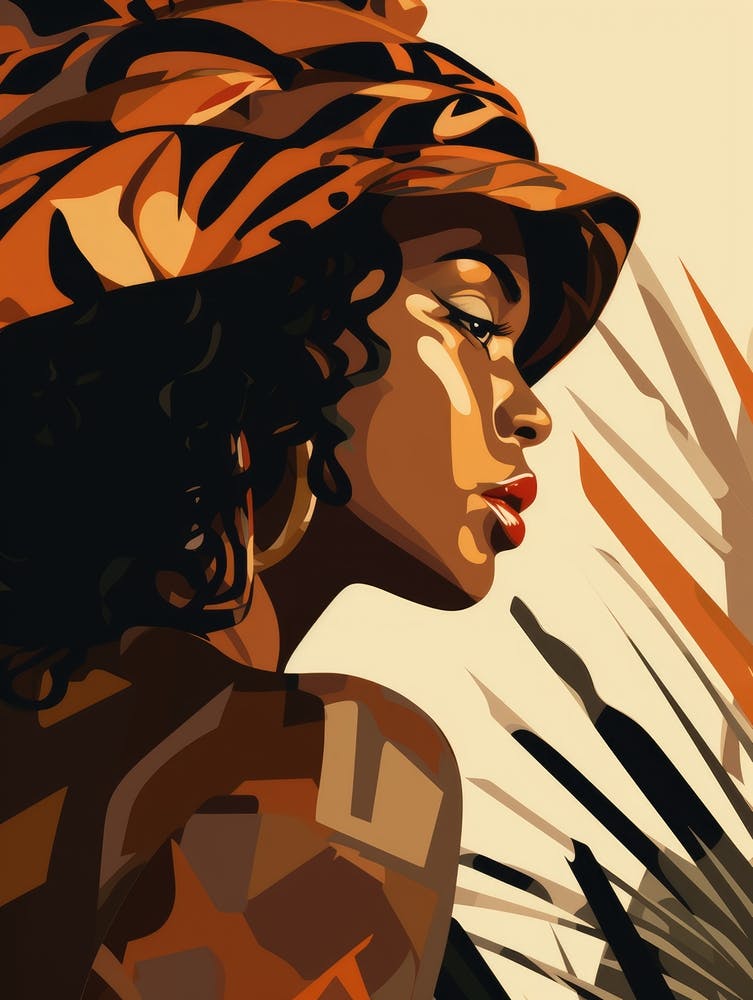 African Woman In Hat