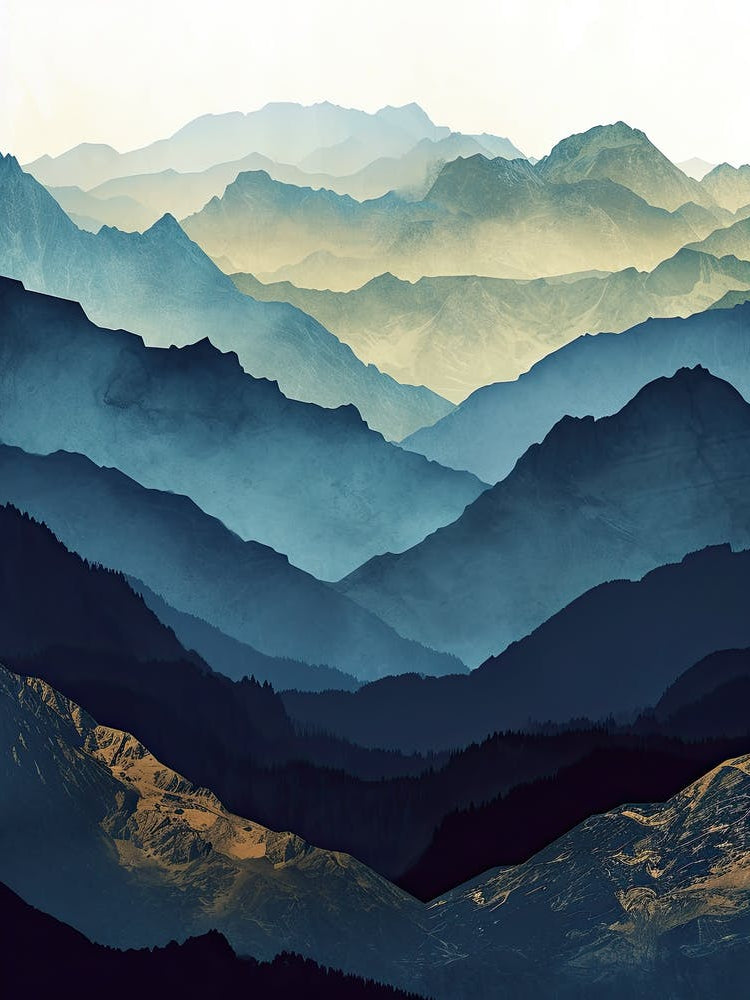 Nebulous Nooks: Minimalist Mountains