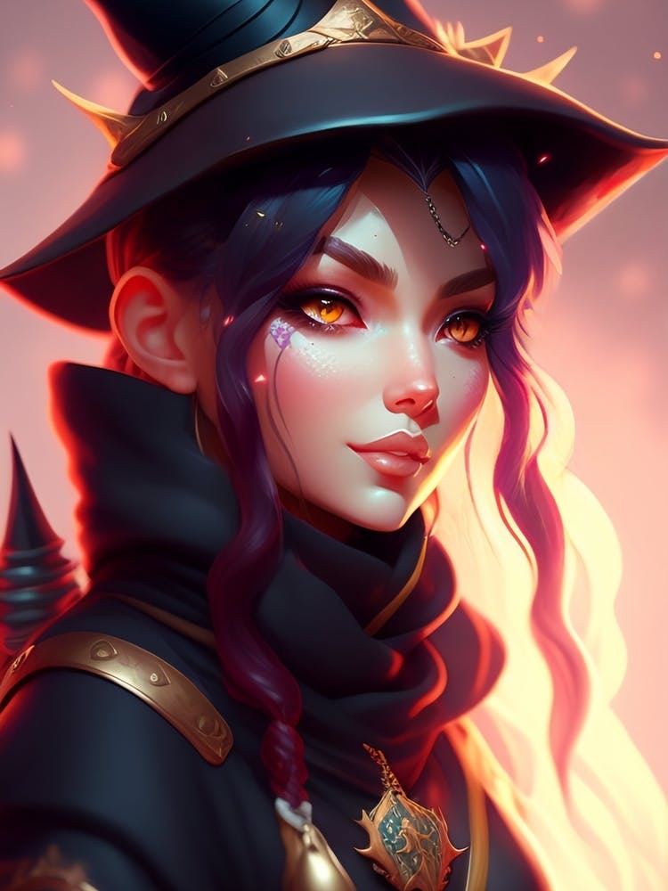 Flame Witch Hd Wallpaper