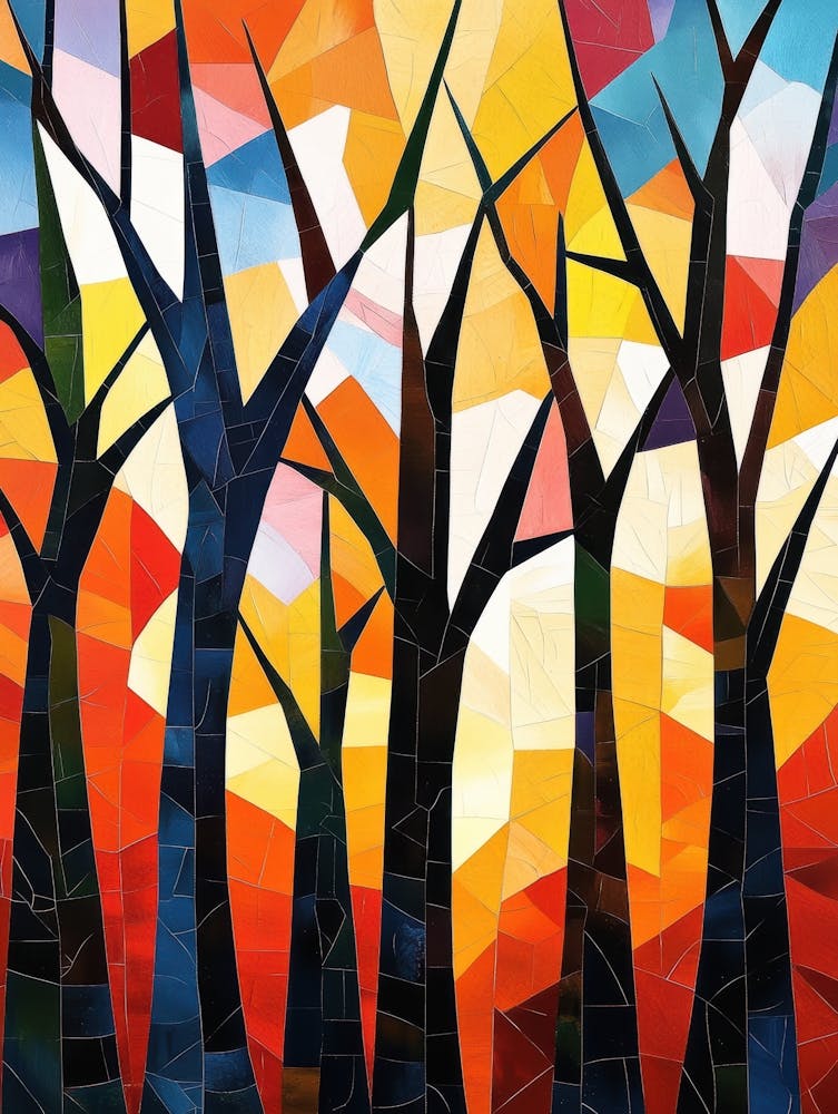 Trees At Sunset 7