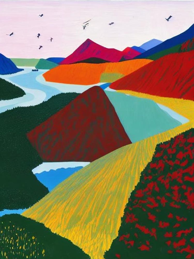 Los Glaciares National Park 2 Argentina Abstract Colourful