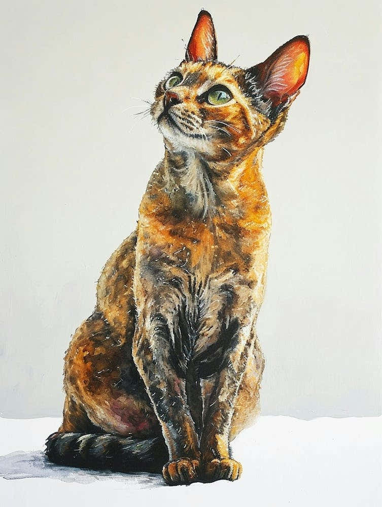 Egyptian Mau Cat Painting 3