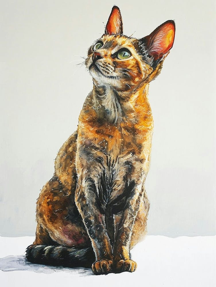 Egyptian Mau Cat Painting 3