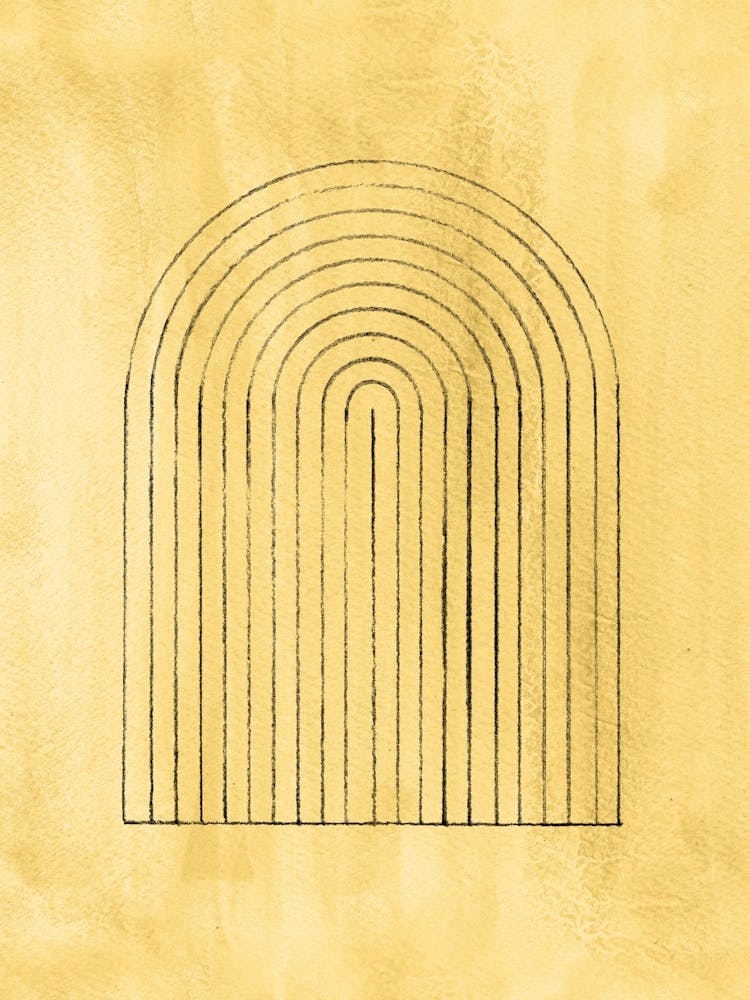 Mustard boho arch