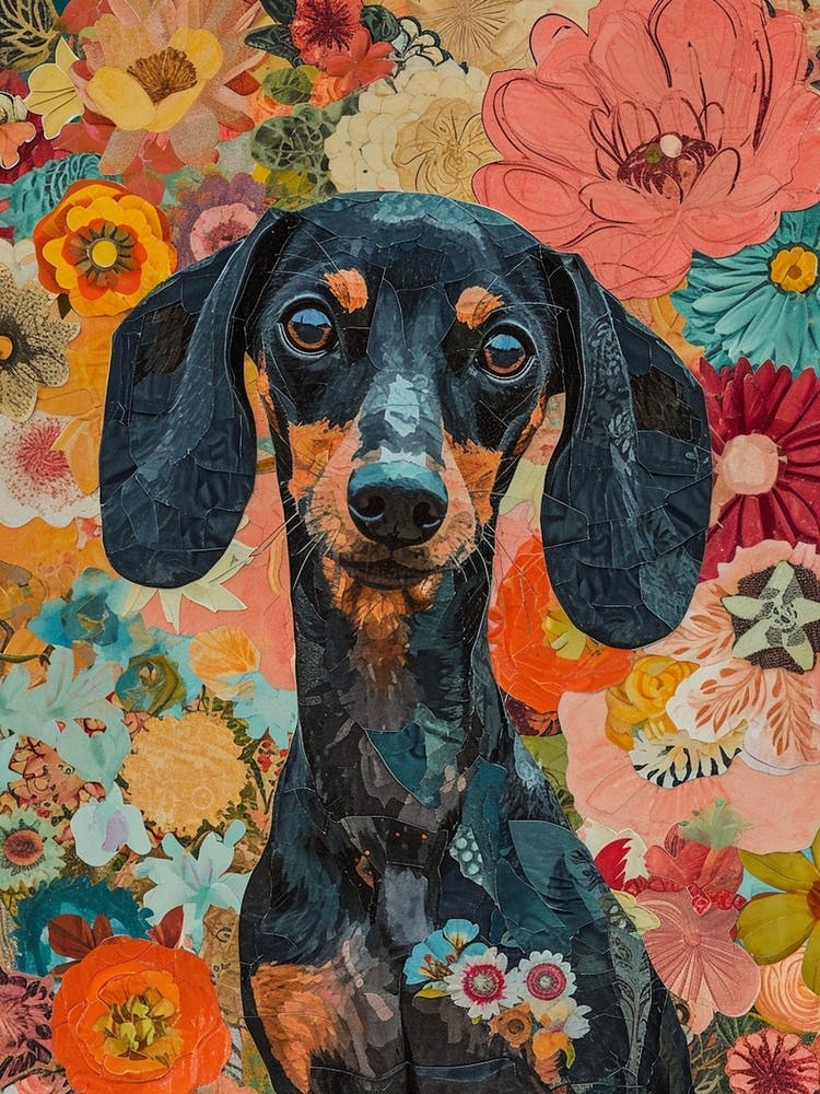 Kitsch Dachshund Collage 1