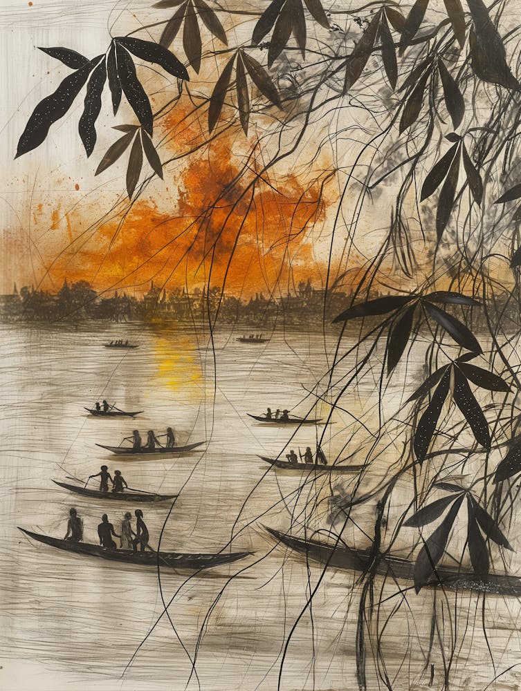 Sunset On The River 1