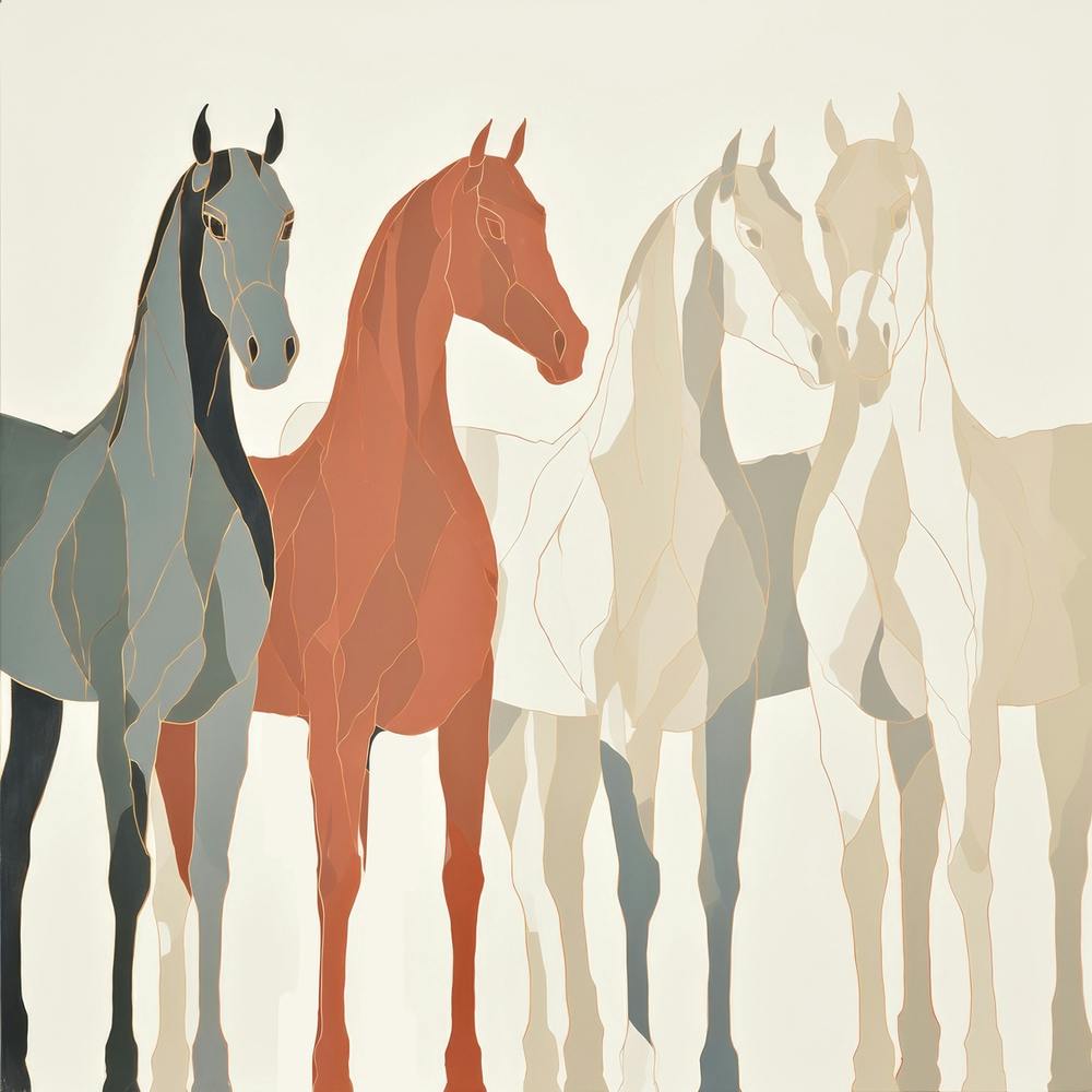 Abstract Equines Collection 76