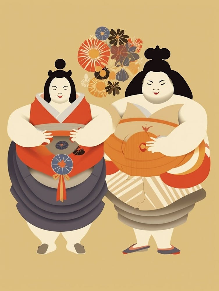 Sumo Wrestlers Japanese 10