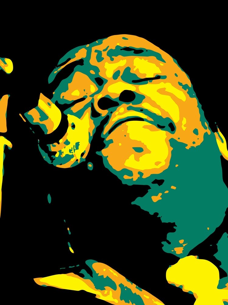 Fats Domino Music Pianist Legend in Pop Art 2