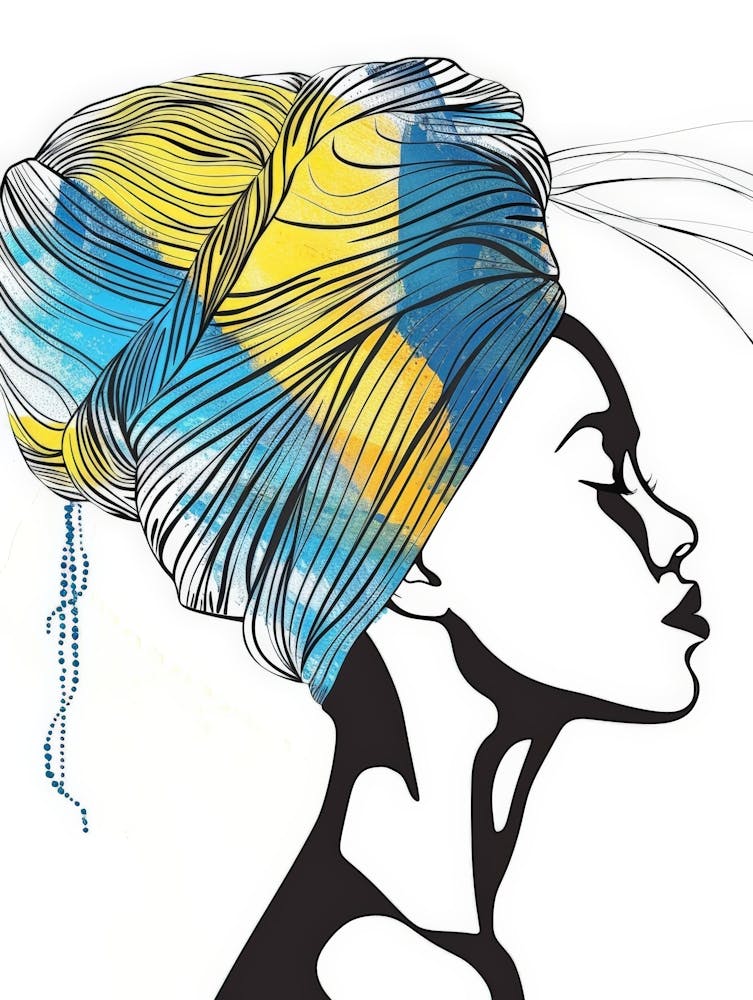 African Woman With Turban 10