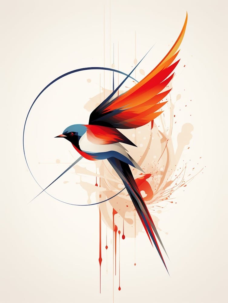 Bird Minimalist Abstract 2