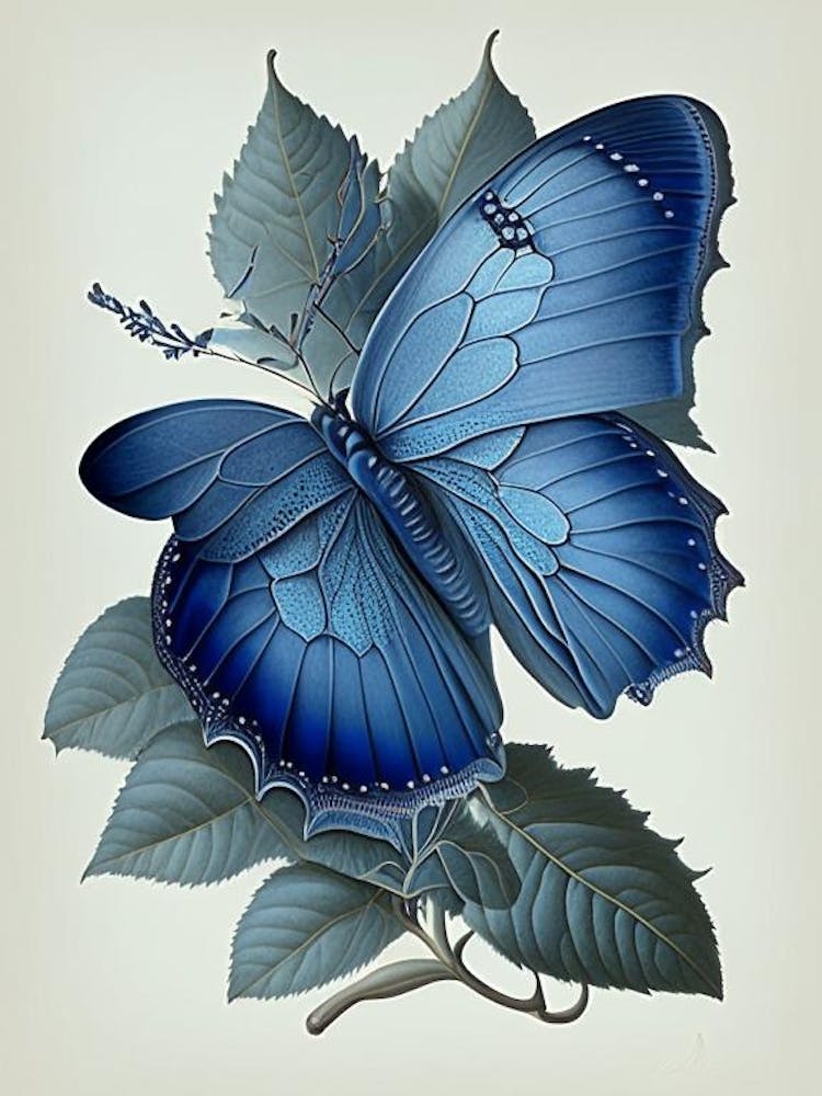 Faulbaum-Bläuling Retro-Illustration 2