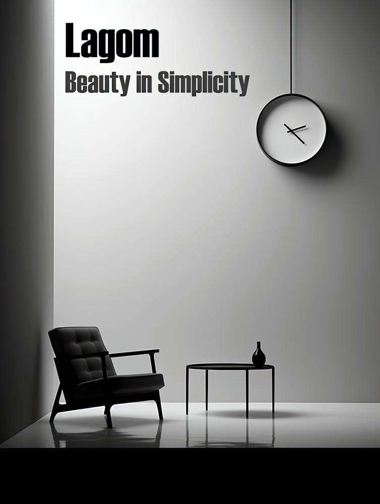 Lagom, Sweden Minimalism Poster