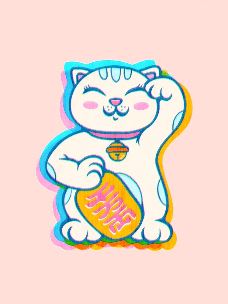 Lucky cat. Maneki Neko.