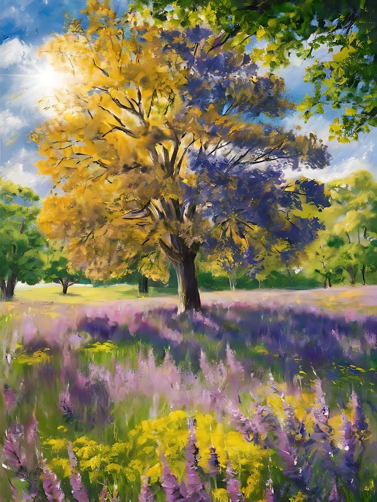 Larch Tree In The Meadow