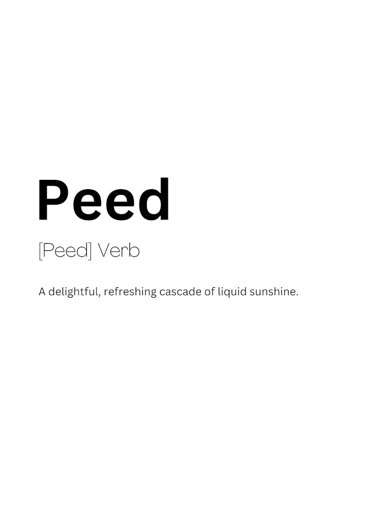 Peed Definition Meaning