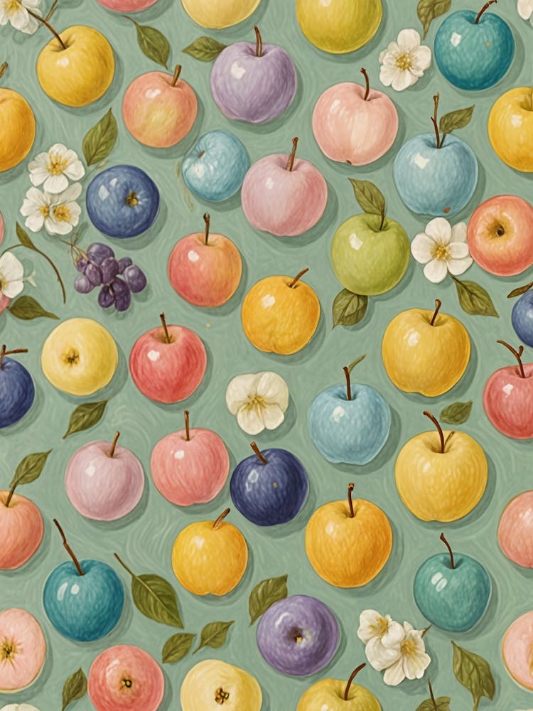 Kleine Äpfel In Pastell