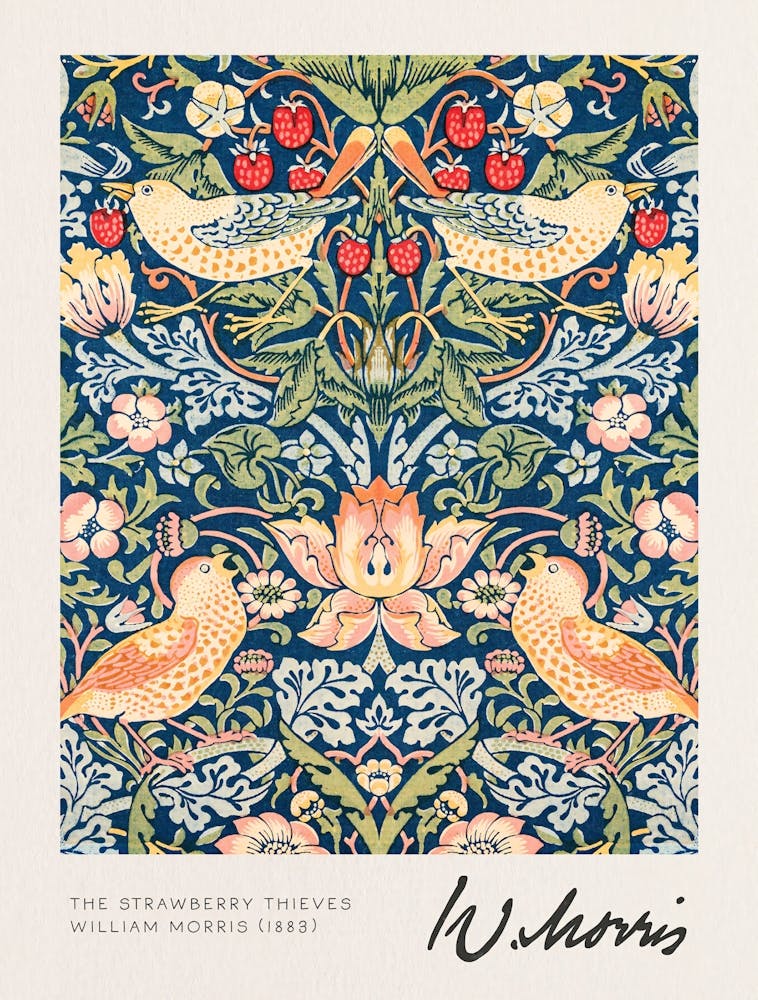 William Morris, Strawberry Tree, William Morris Signature