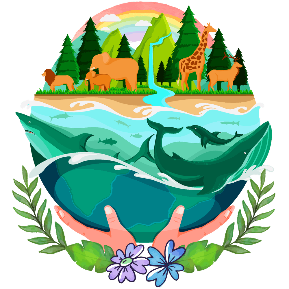 World Is Green, nature print