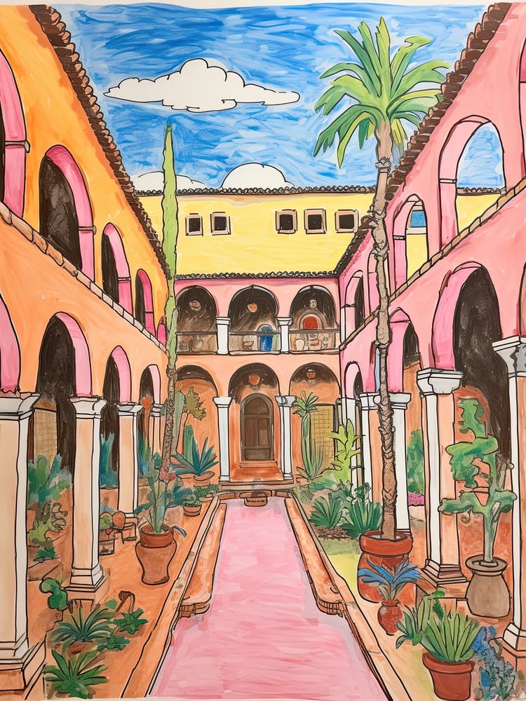 The Cloister At Sea Island   Sea Island, Georgia   Resort Storybook Illustration 3