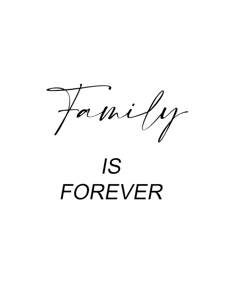 Familie ist für immer