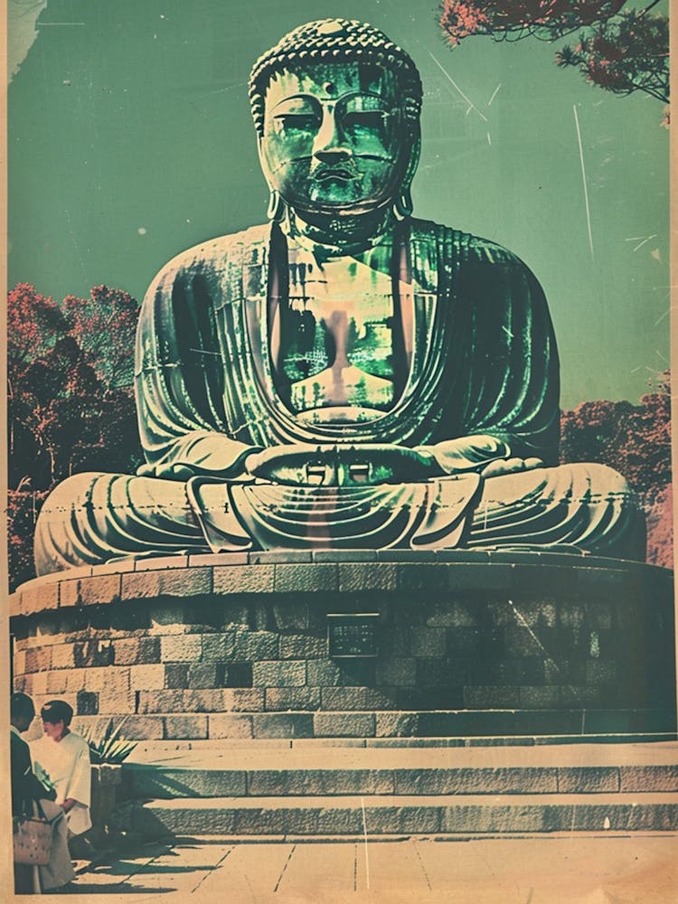 Great Buddha Of Kamakura Mid Century Modern 1