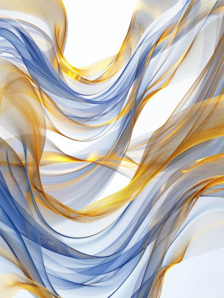 Abstract Blue And Gold 13