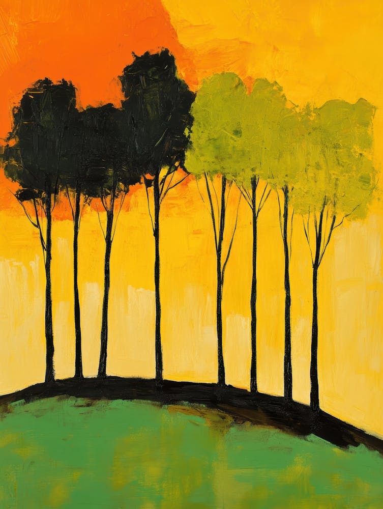 Trees At Sunset 7