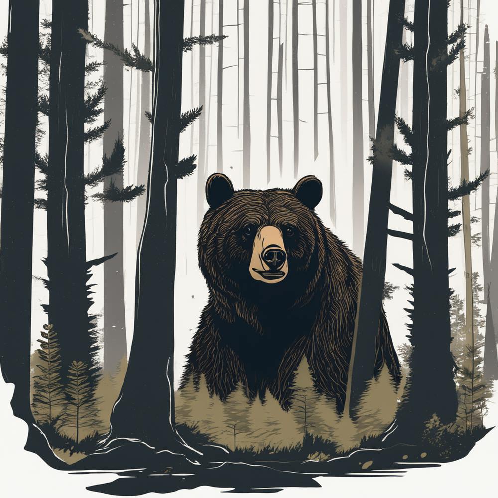 Bear In The Woods 1