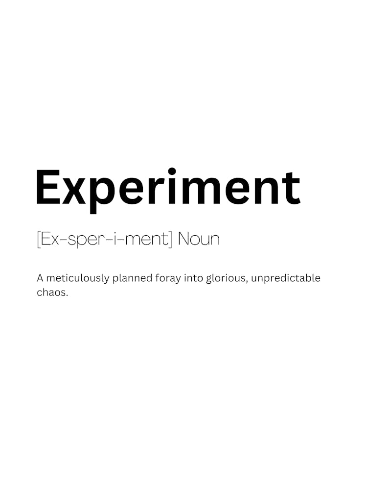 Experiment Definition Meaning