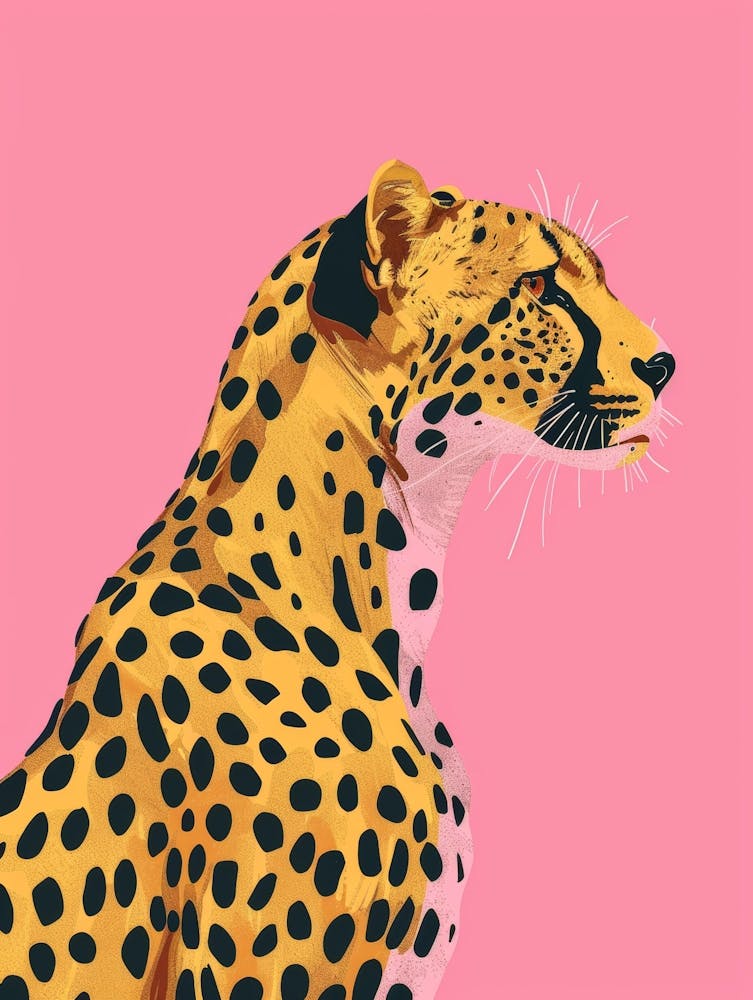 Impression sur Toile Guépard 4