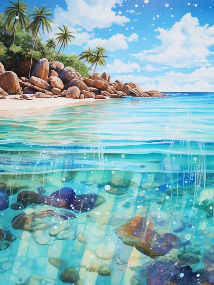 A Painting Of Anse Source Dargent, Seychelles 1
