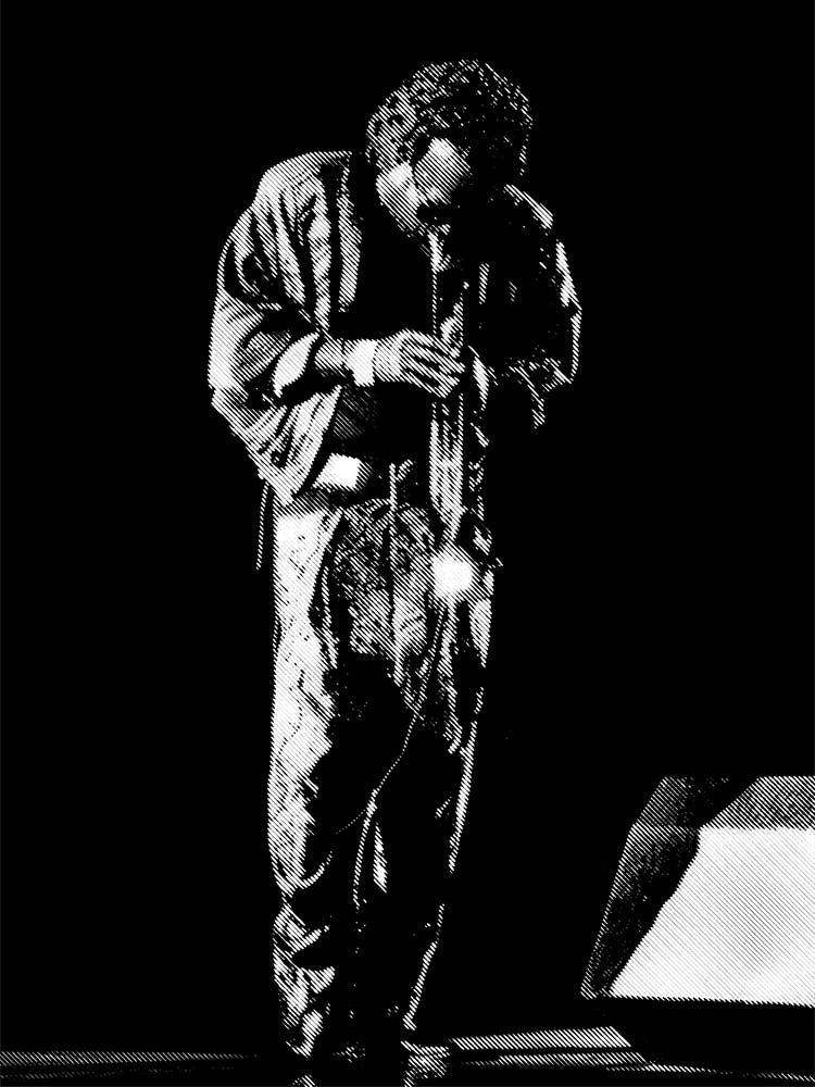 Miles Davis Line Art Illustration 3
