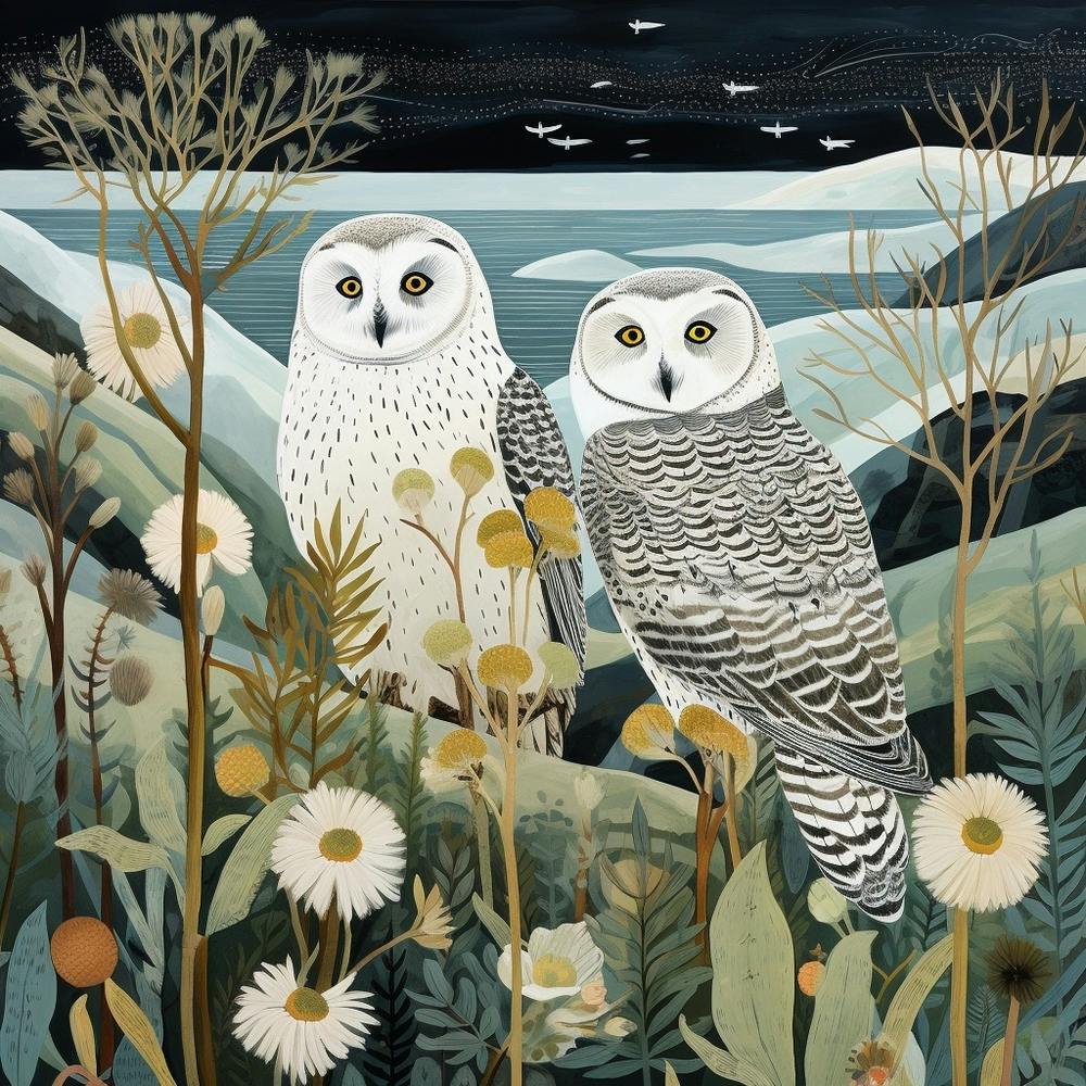 Bird In Nature Snowy Owl 1