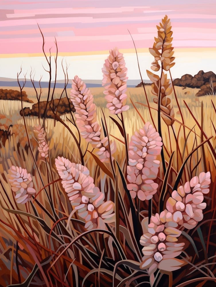 Prairie Clover 4 Flower Painting