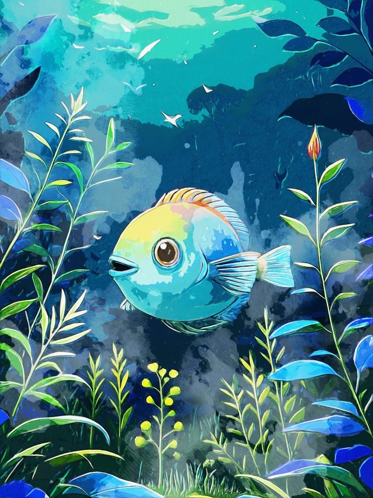 Fish In Garden Aquatic