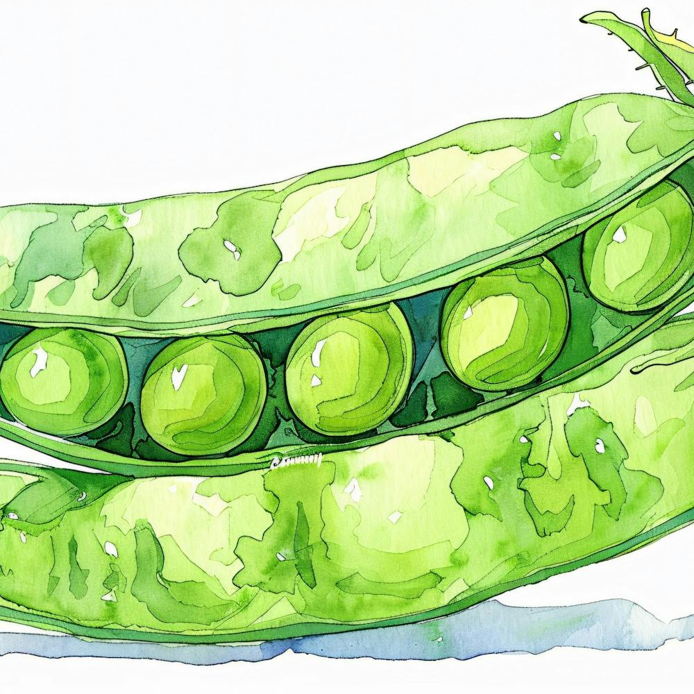 Peas Illustration