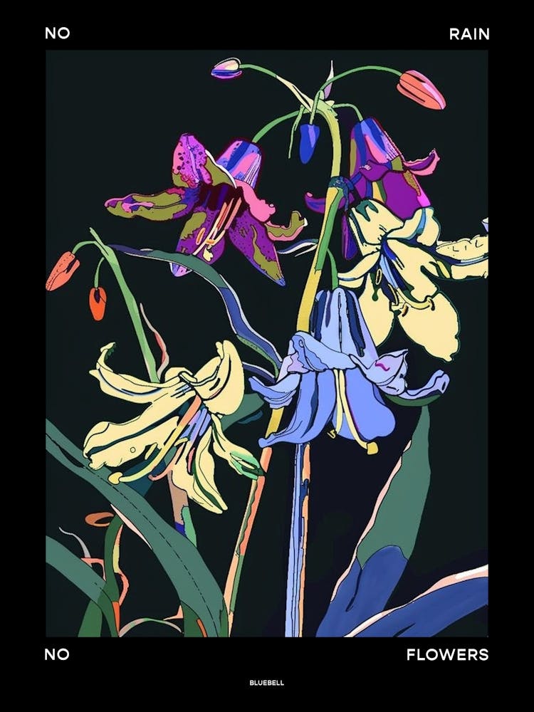 Kein Regen, keine Blumen Poster Glockenblume 1