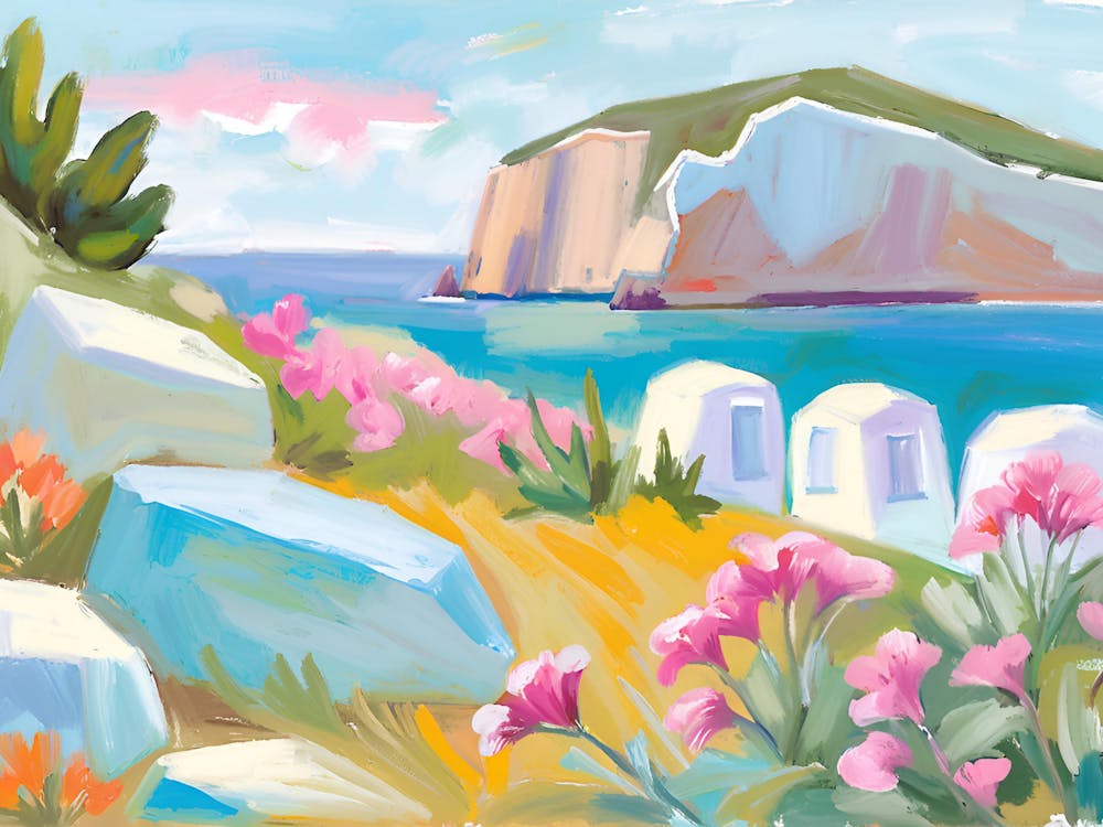Flowers On The Beach