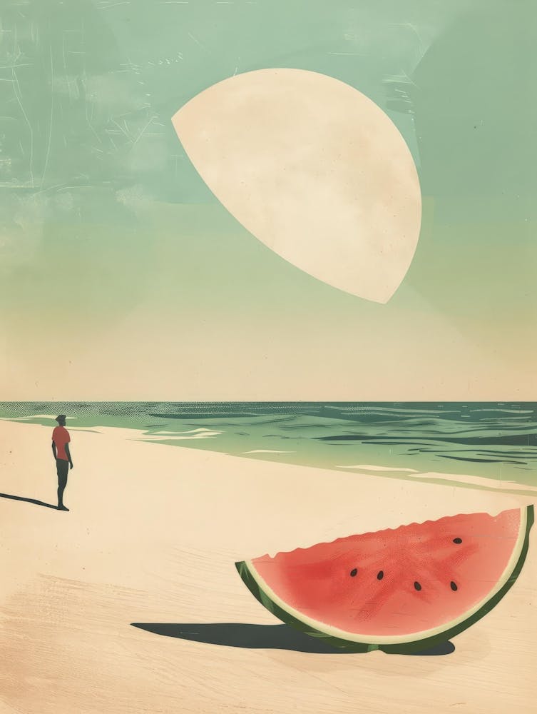 Watermelon On The Beach