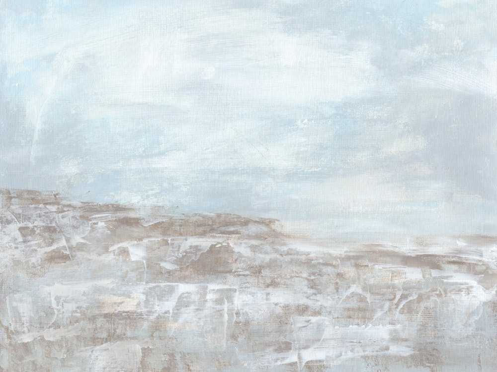 Astonishing - Abstract Landscape Painting, Soft Texture Coastal Art